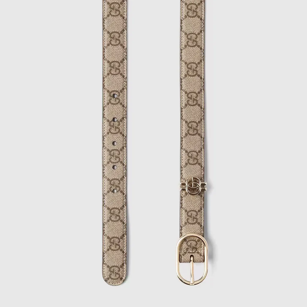 Gg Belt With Oval Buckle