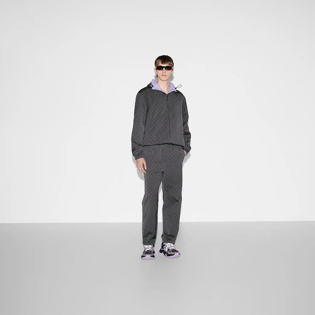 Reversible Gg Nylon Zip Jacket