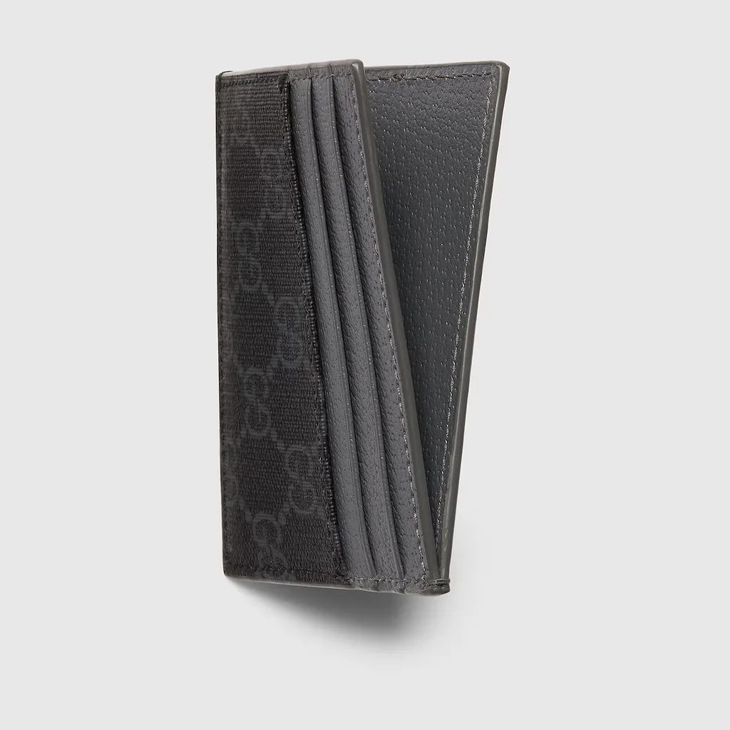 Bi-Colour Card Case With Gg Detail