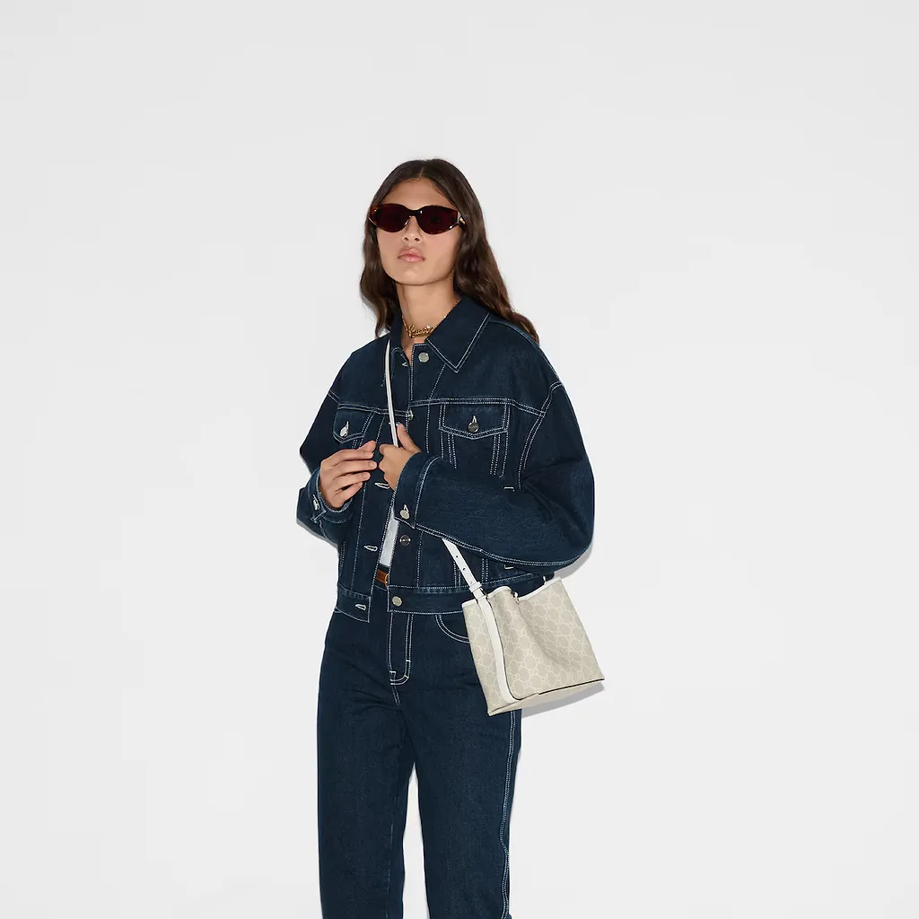 Gg Emblem Small Bucket Bag