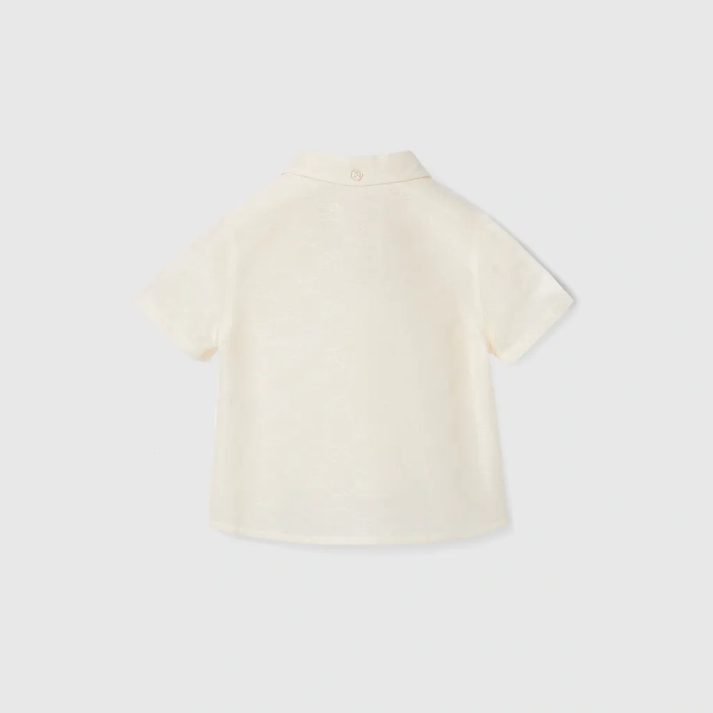 Baby Gg Cotton Jacquard Shirt