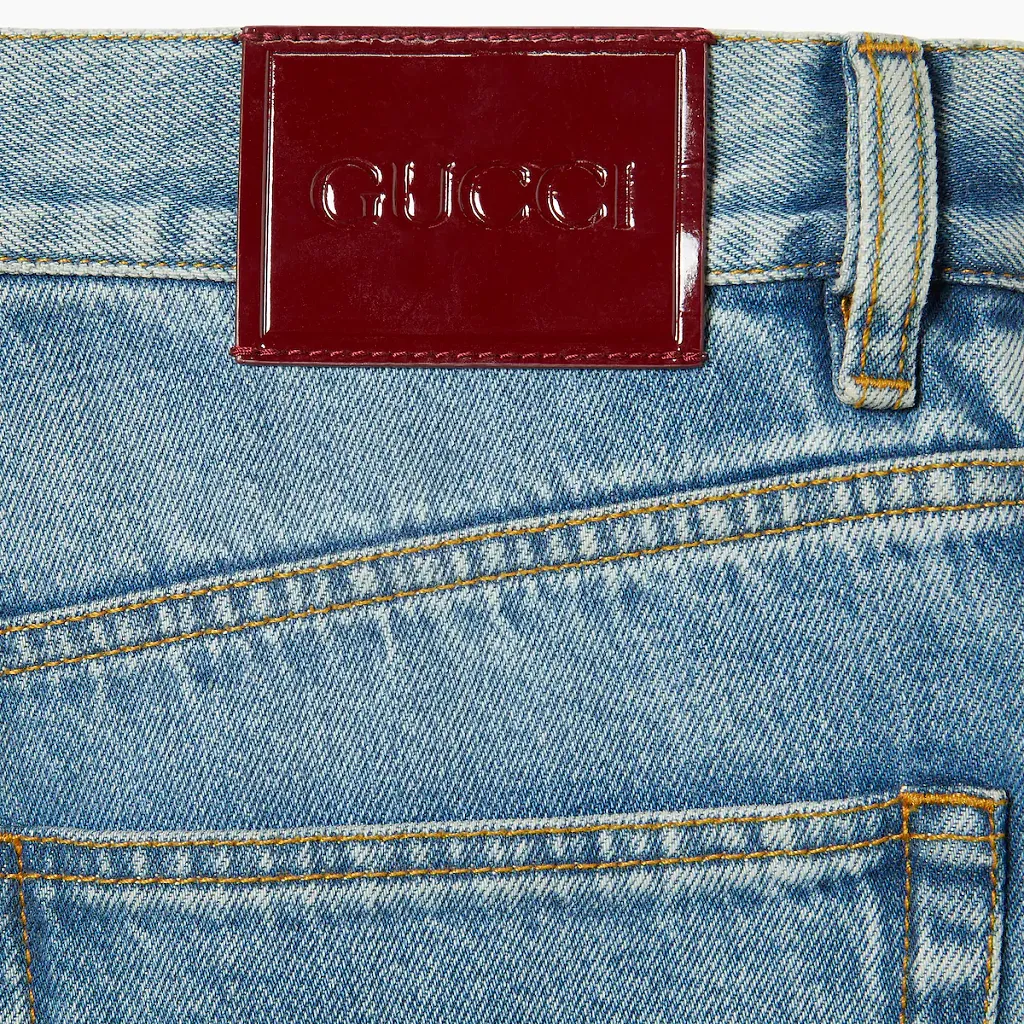 Straight Fit Denim Pants