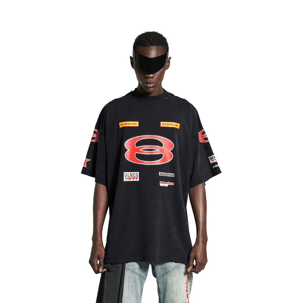 Sponsor Logos Oversized T-Shirt