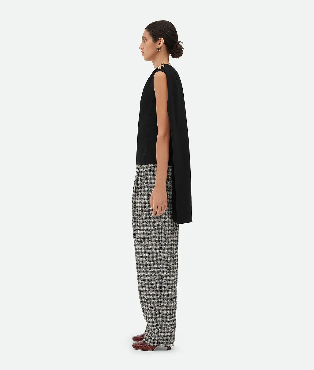 Wool Viscose Crepe Top