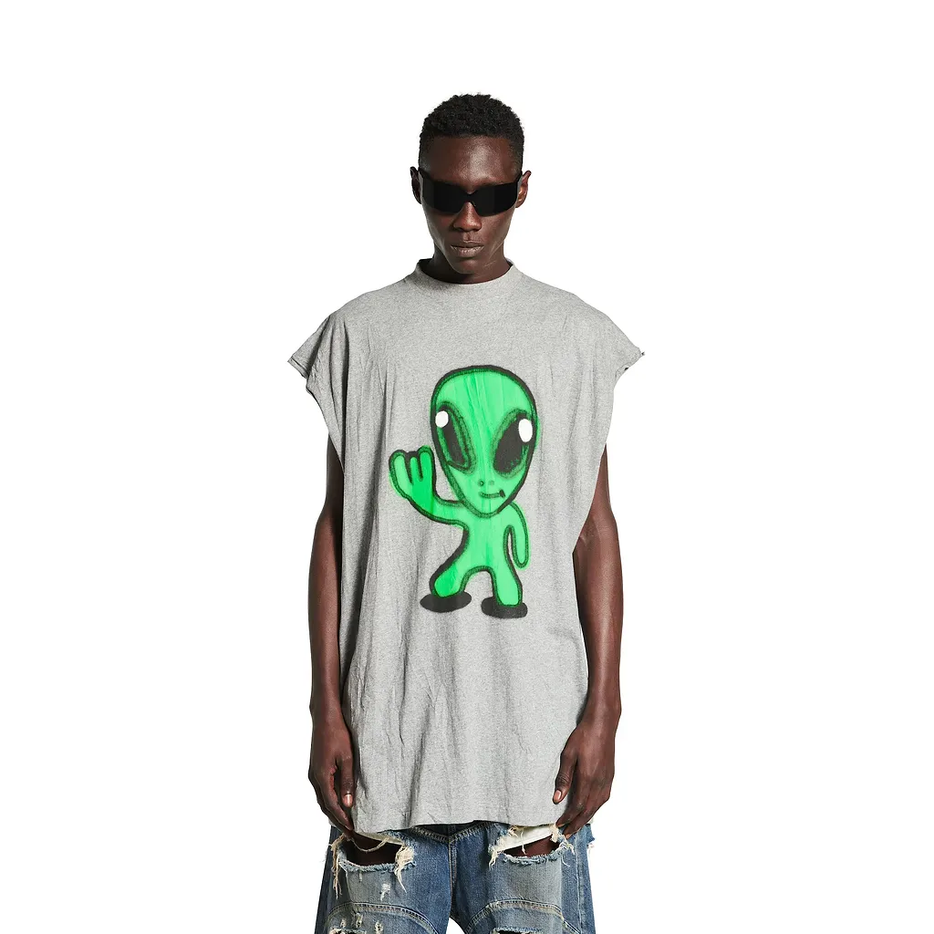 Hi There + Dripley Sleeveless T-Shirt