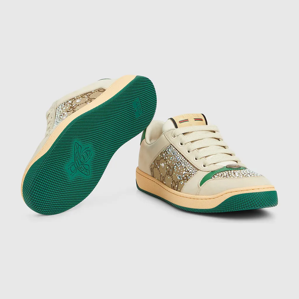 Gg Crystal Screener Sneaker