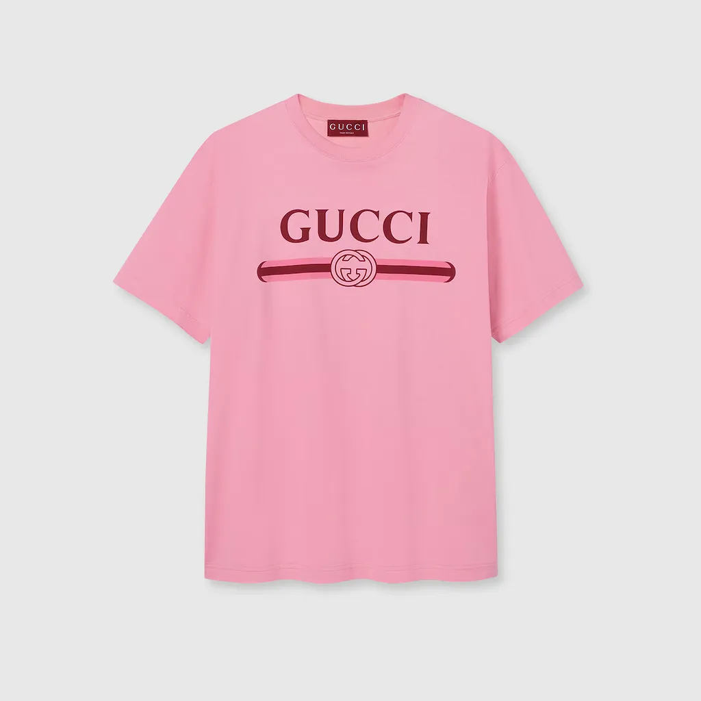 Cotton Jersey T-Shirt With Print