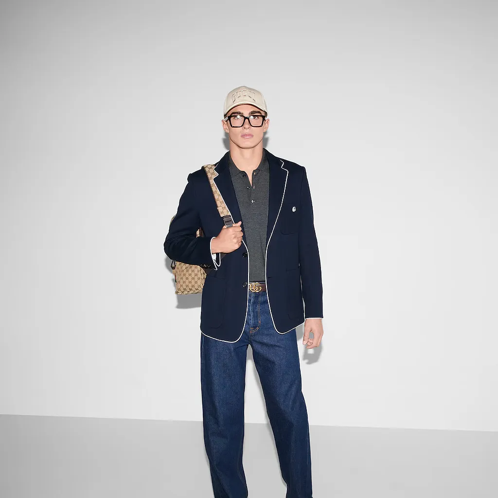 Cotton Jersey Jacket With Embroidery