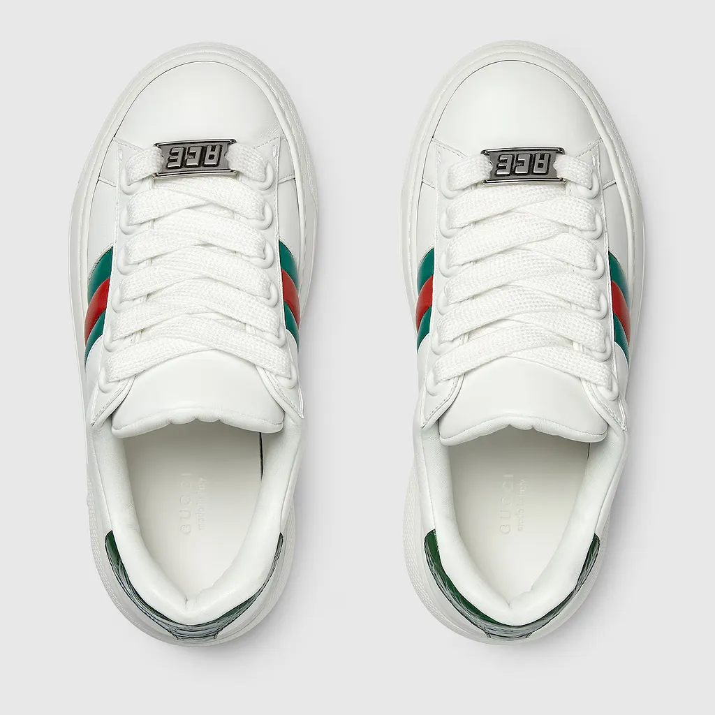 Gucci Ace Trainer With Web