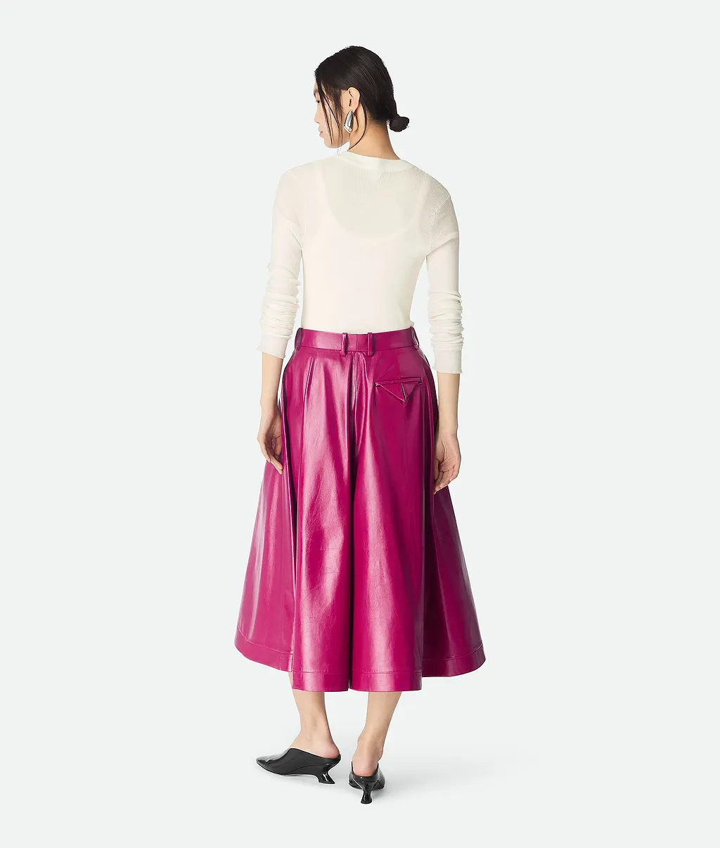 Shiny Leather Culotte