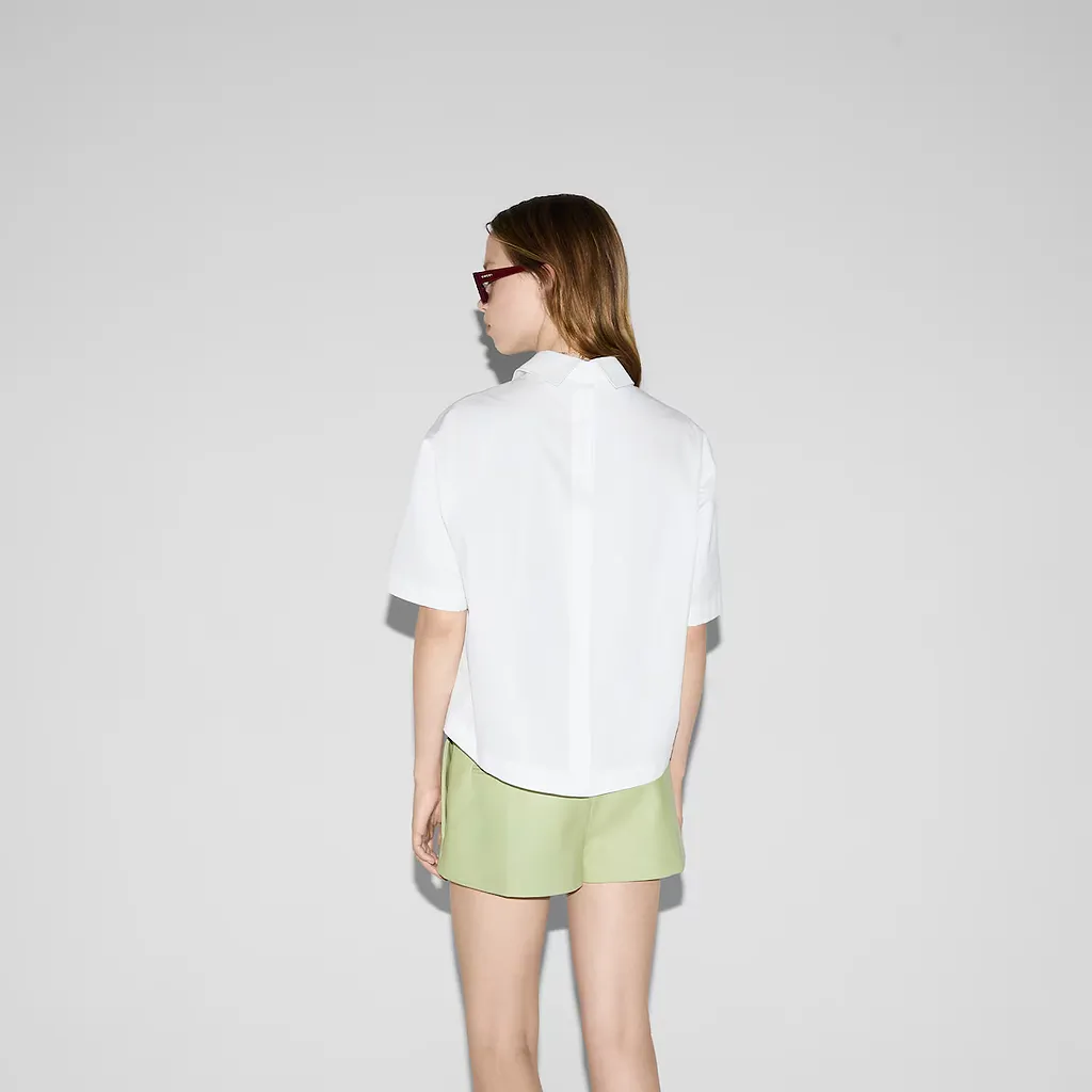 Embossed Cotton Poplin Shirt