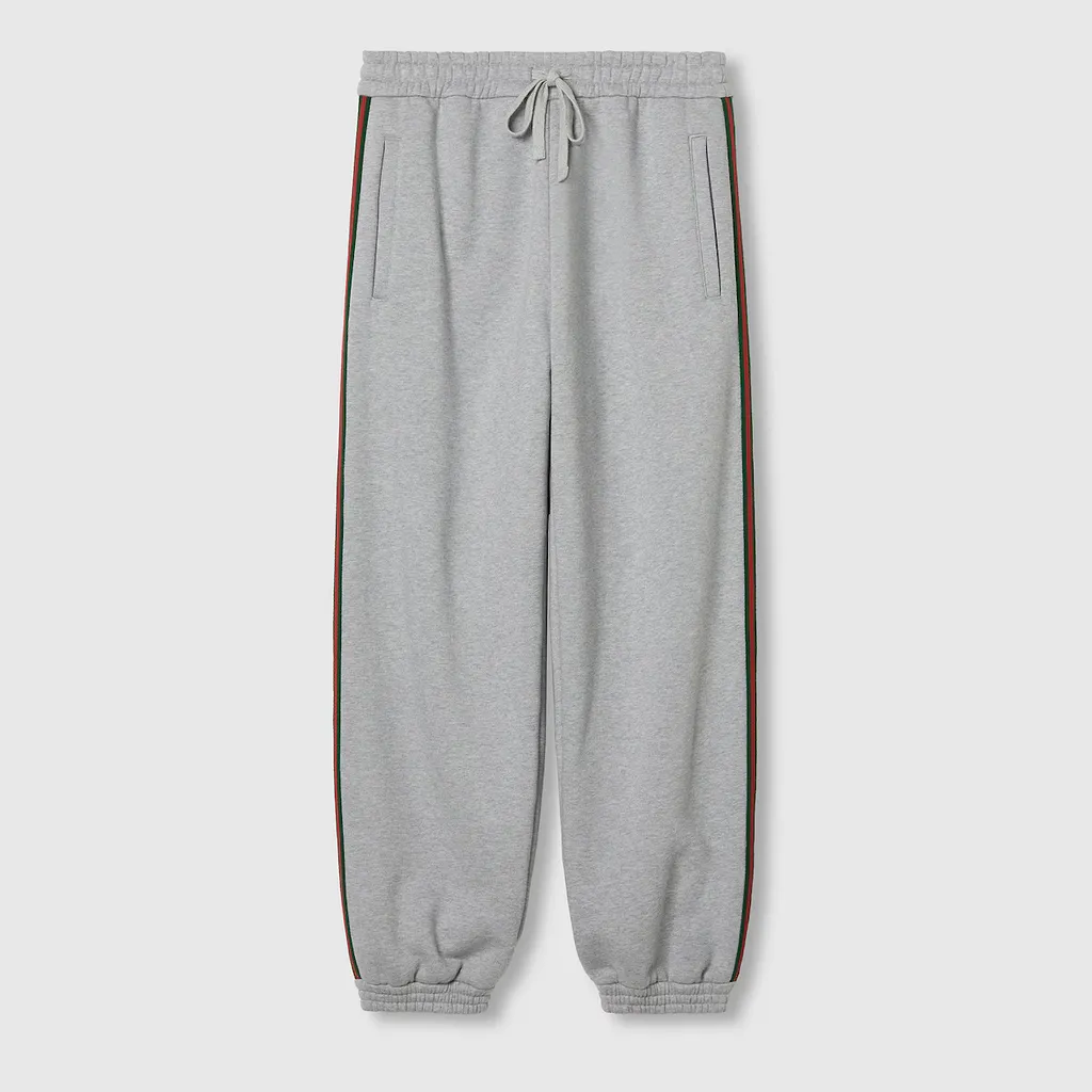 Cotton Jersey Jogging Pant With Web