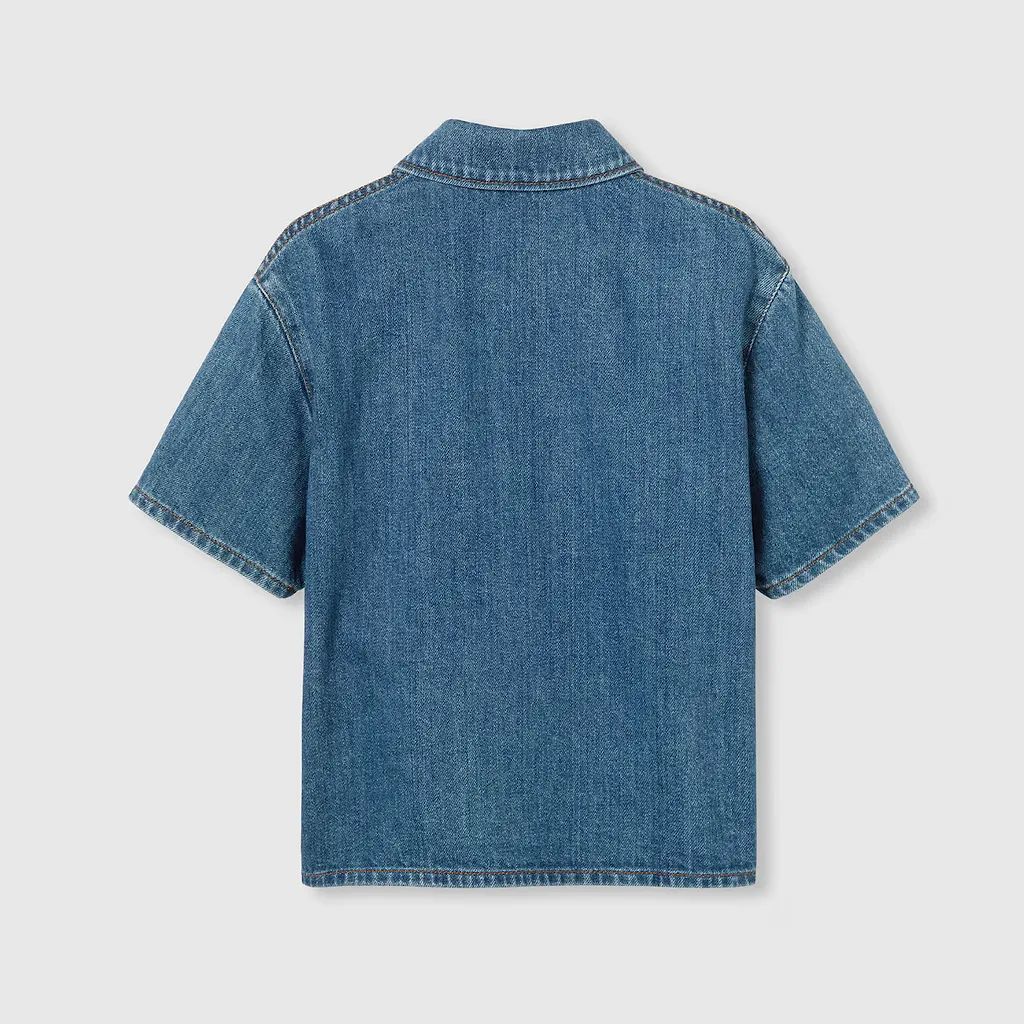 Children's Lasered Denim Shirt