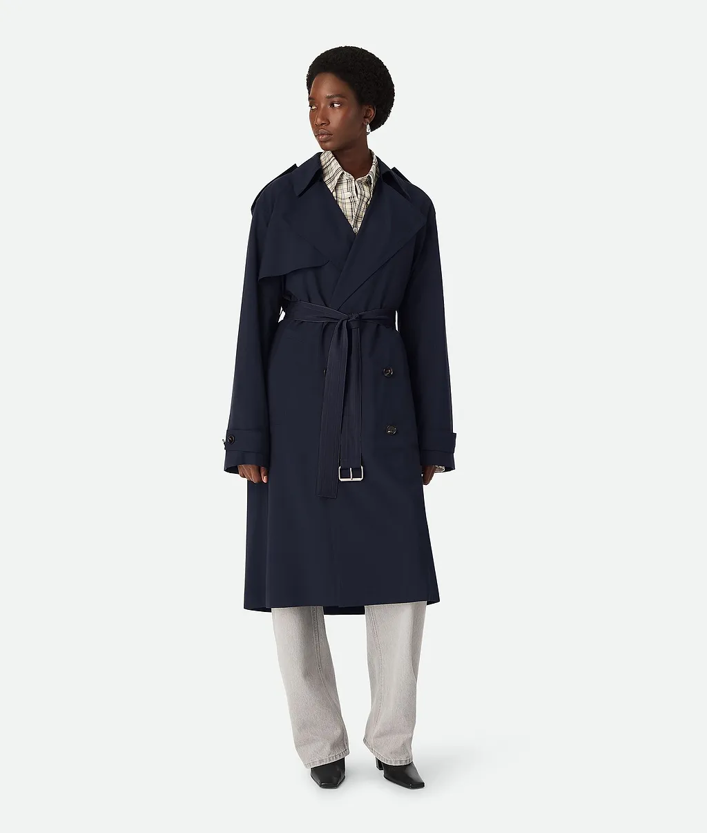 Fine Wool Trench Coat