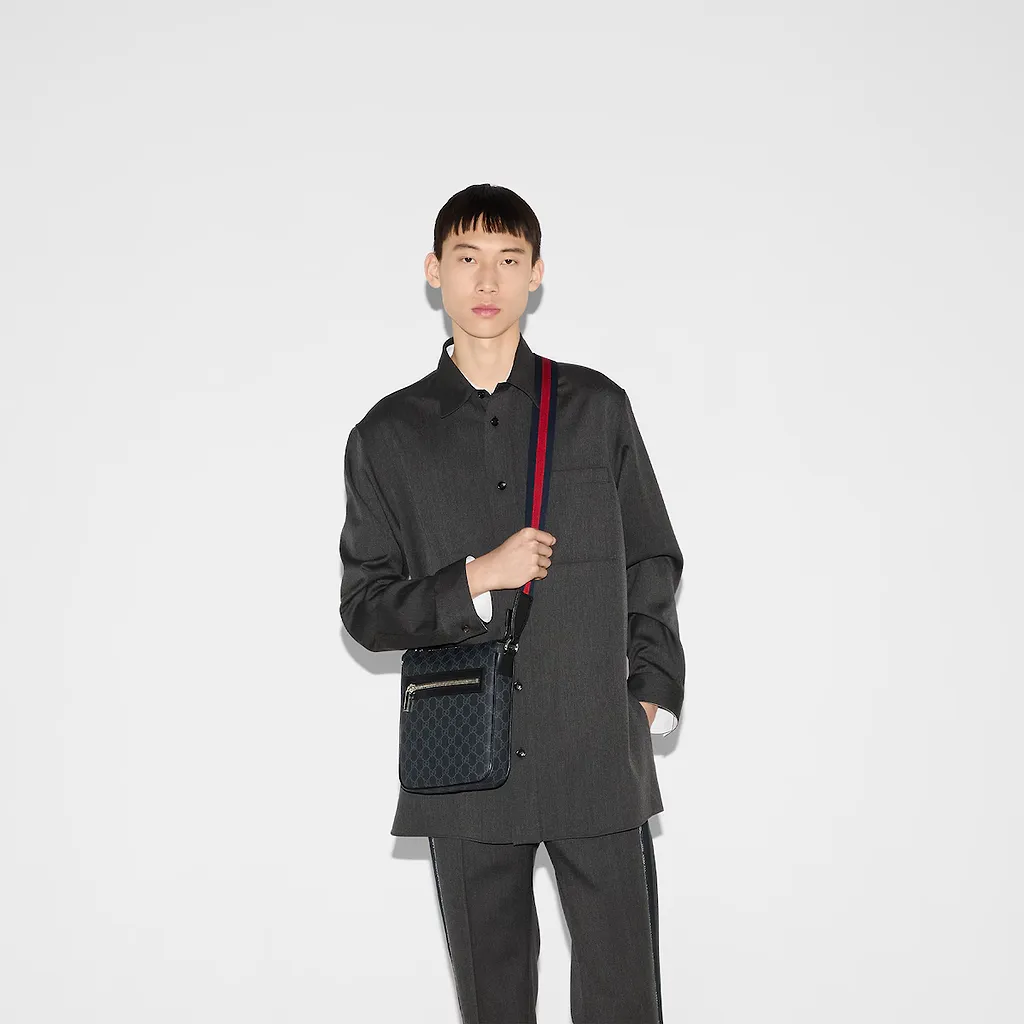 Gg Black Small Messenger Bag