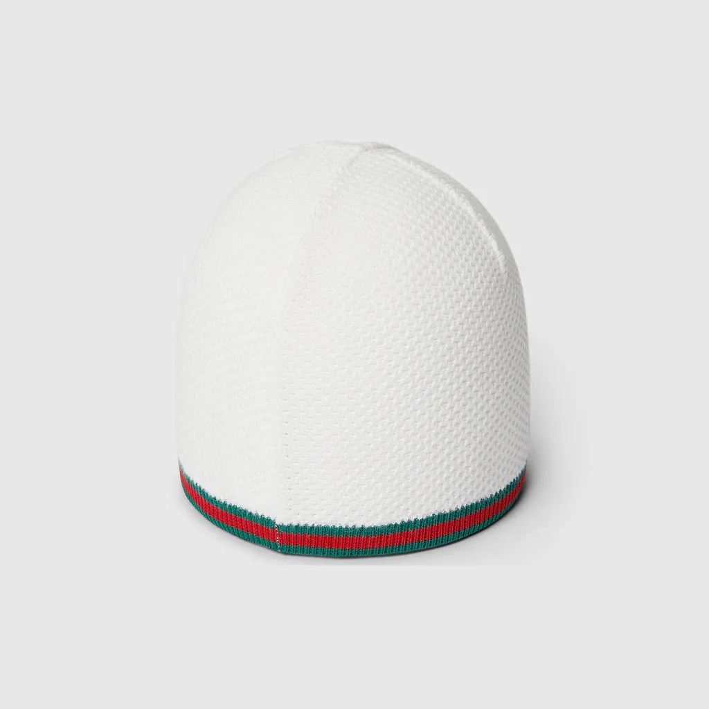Baby Knit Cotton Hat With Web