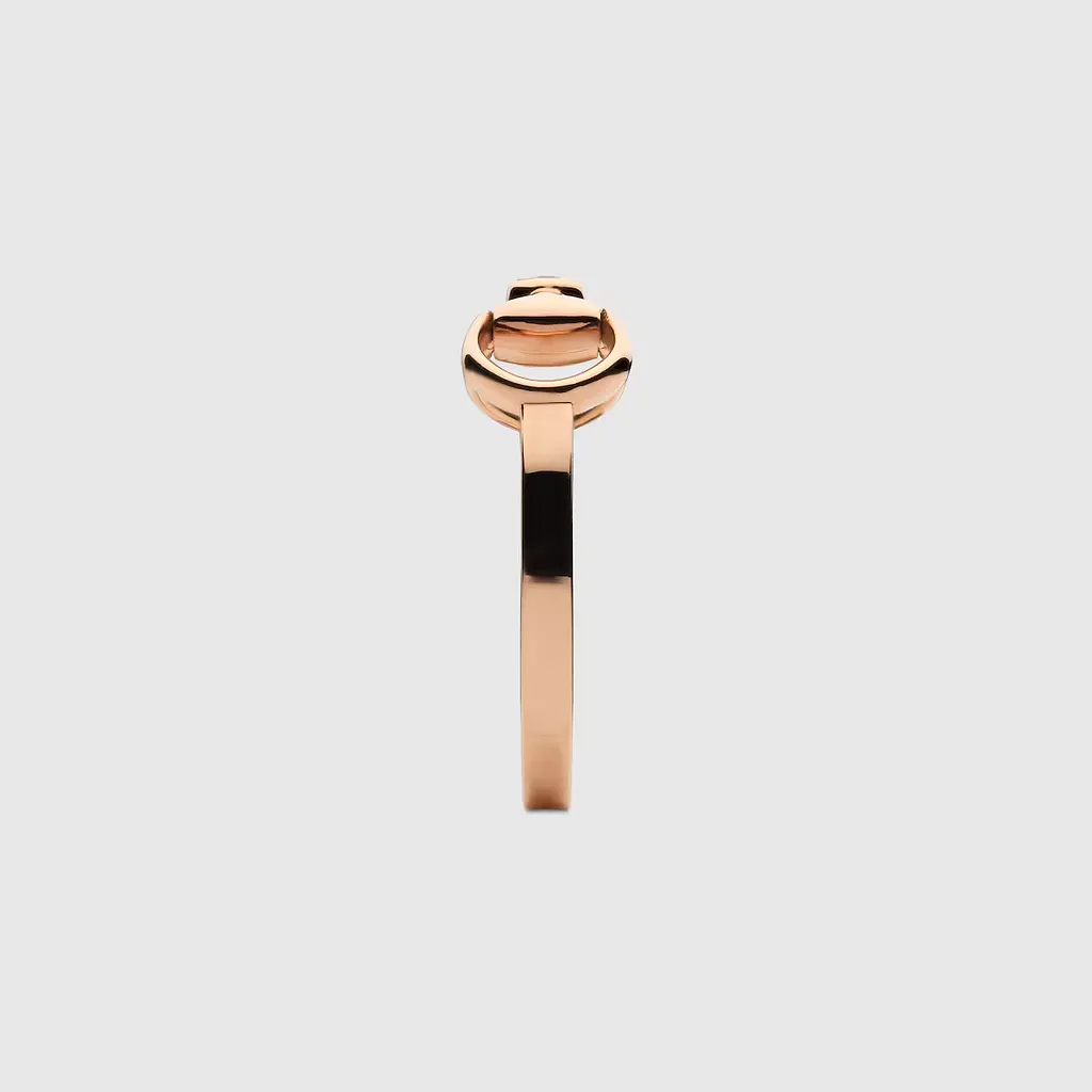 Gucci Horsebit Diamond 18K Ring