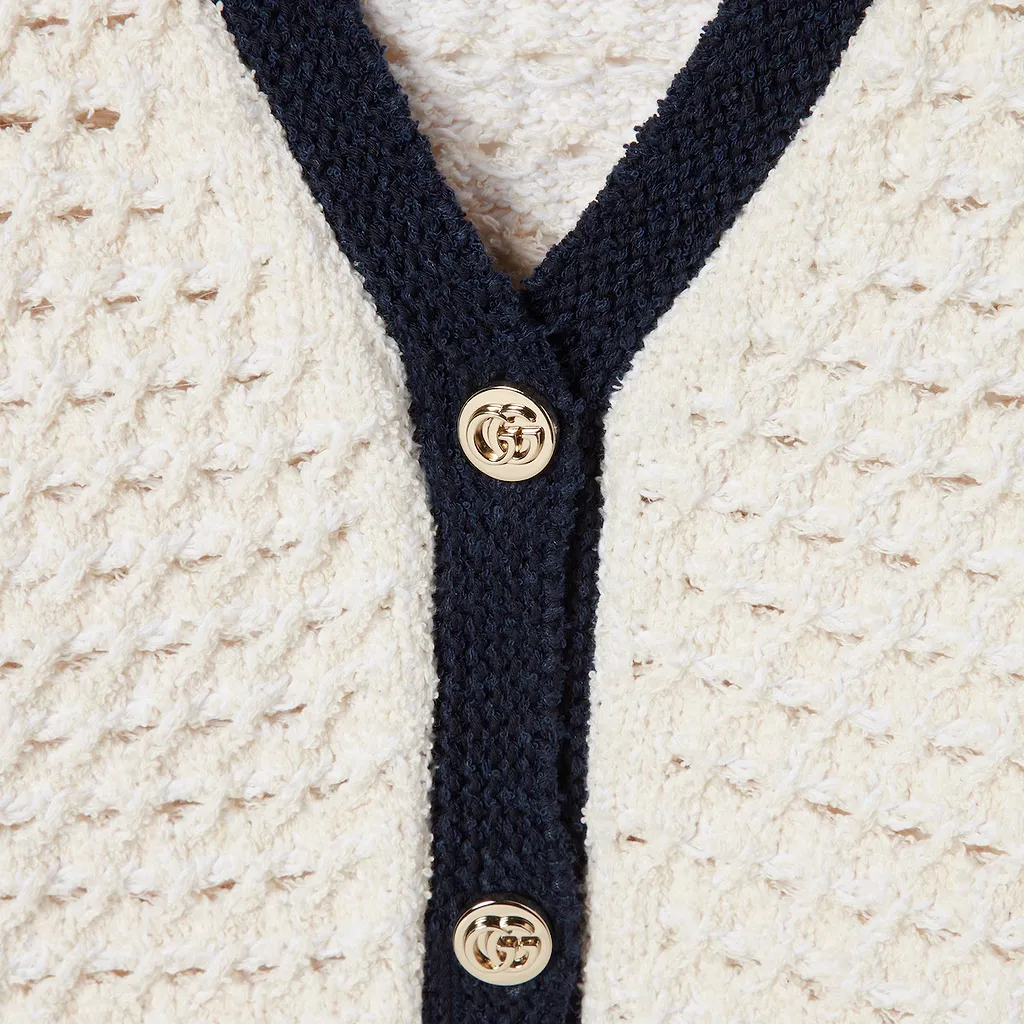 Fine Cotton Crochet Cardigan