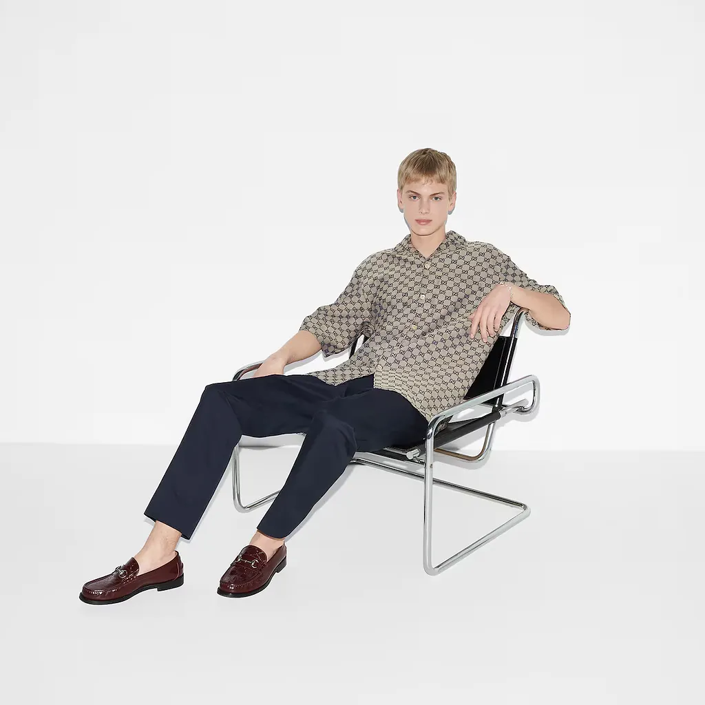 Double Cotton Twill Pant With Web