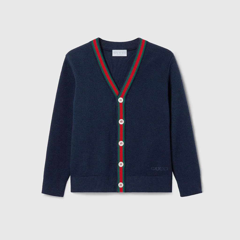 Children's Cotton Cardigan With Embroidery