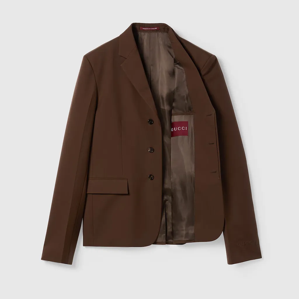 Embossed Wool Jacket