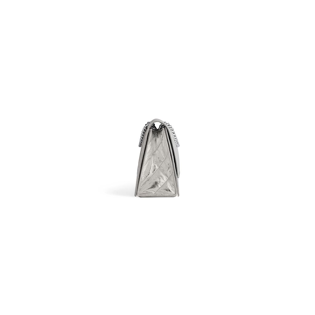 Crush Medium Chain Bag Metallized Quilted