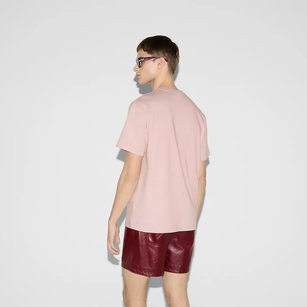 Cotton Jersey T-Shirt With Embroidery