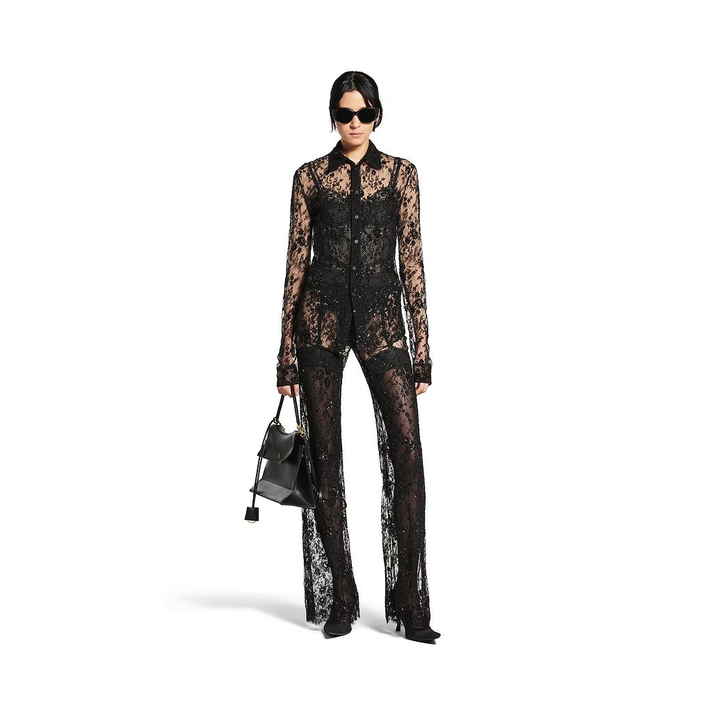Embroidered Lace Pants