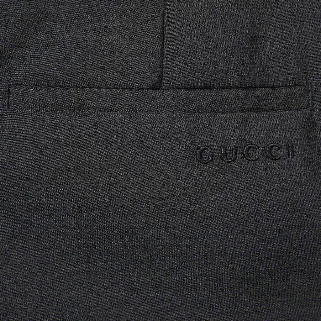 Oversize Low Waist Wool Pant