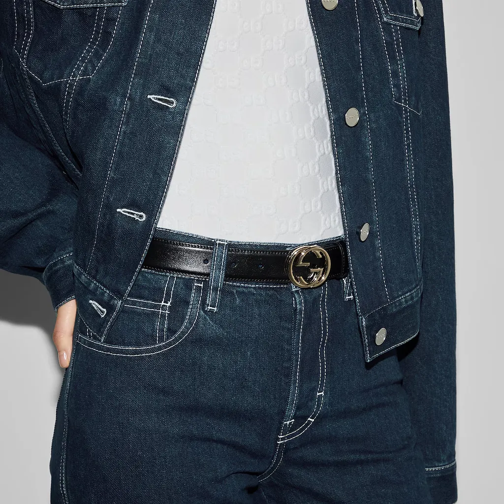 Belt With Interlocking G Buckle