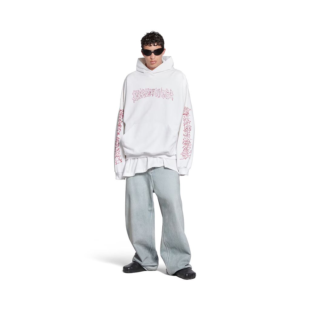 Diy Metal Outline Hoodie Oversized