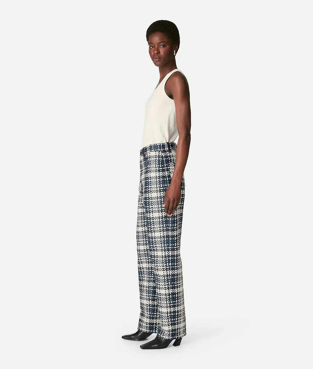 Mini Intreccio Leather Pants