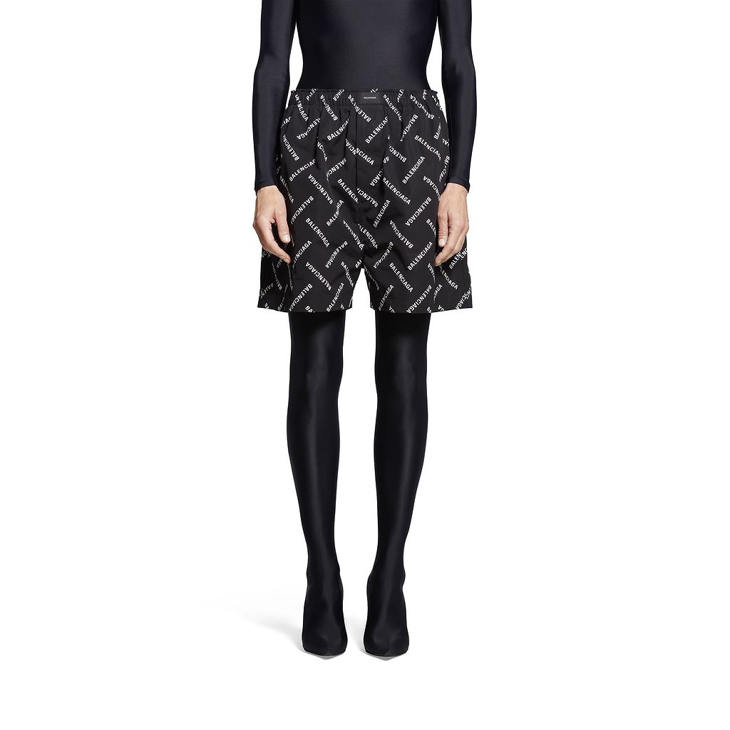 Diagonal Allover Pyjama Shorts