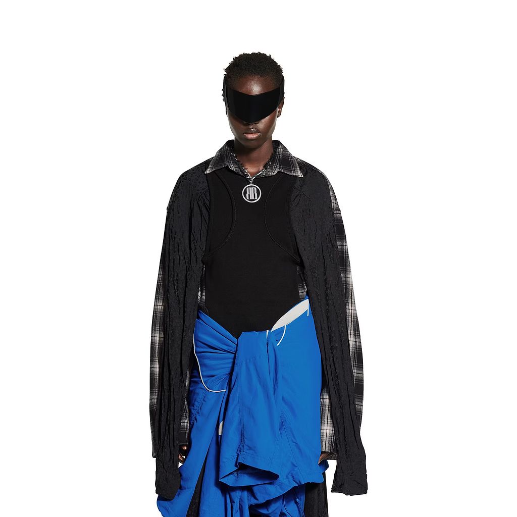 Patched Layered Dress