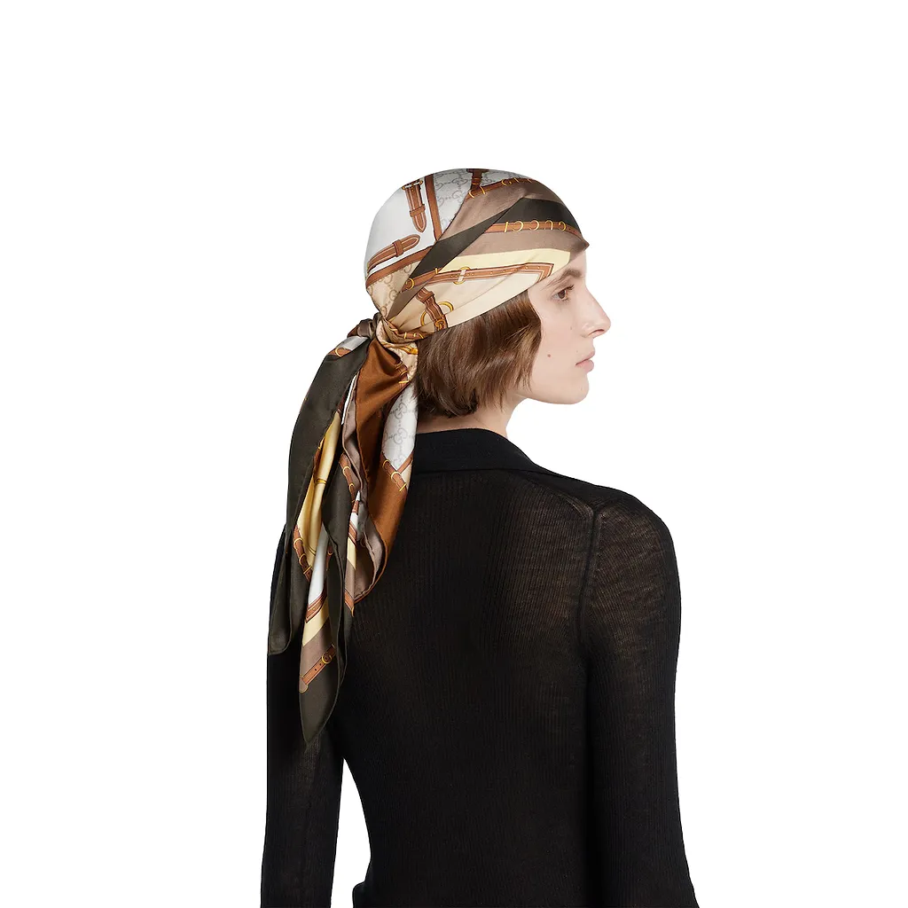 Printed Silk Twill Carré
