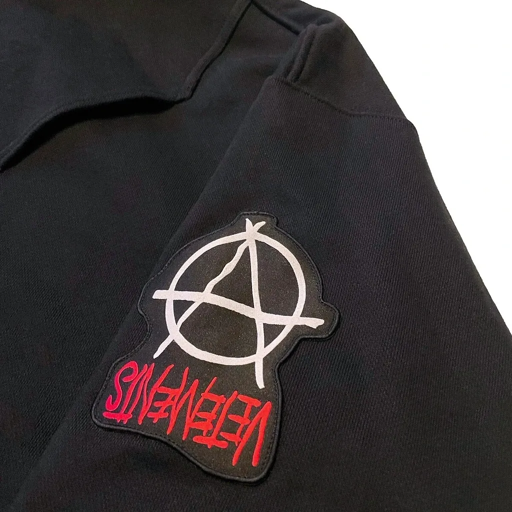 Anarchy Patch Upsidedown Hoodie