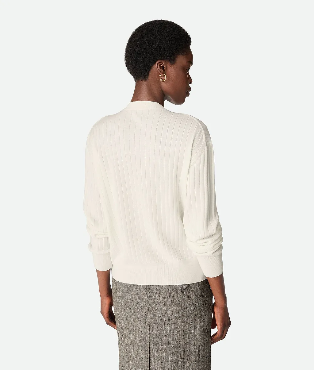 Wool Rib Cardigan