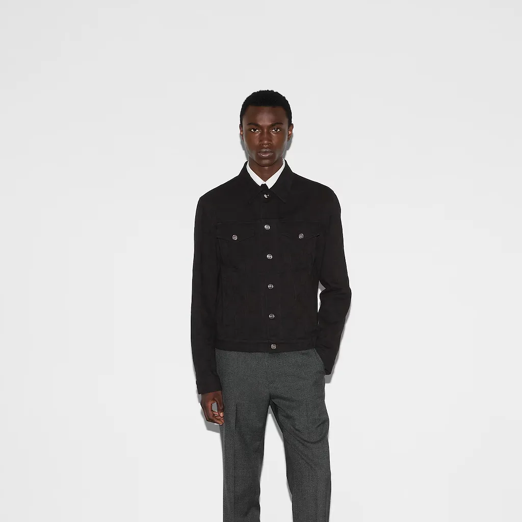 Gg Denim Jacquard Jacket