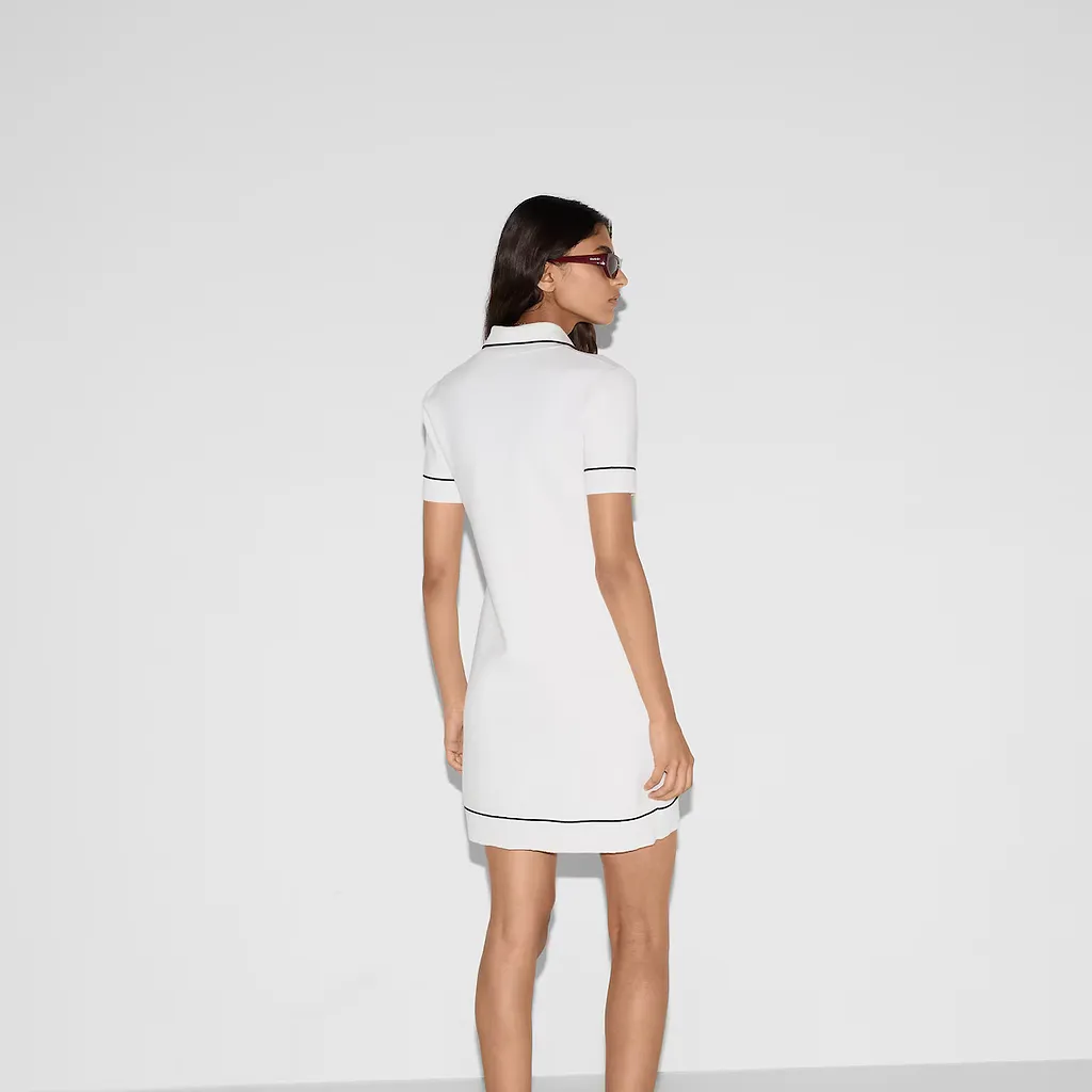 Fine Wool Polo Dress