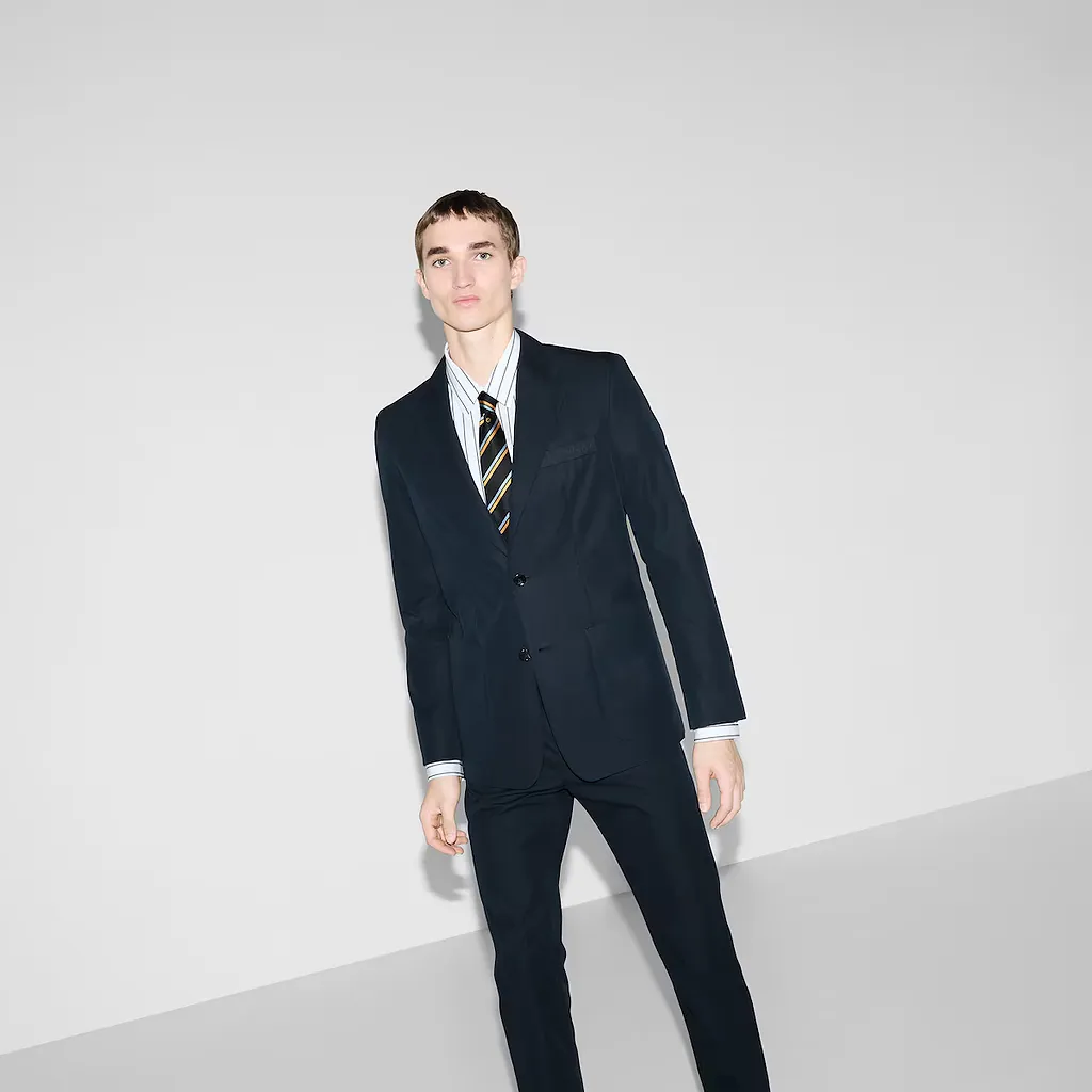 Embossed Cotton Twill Jacket