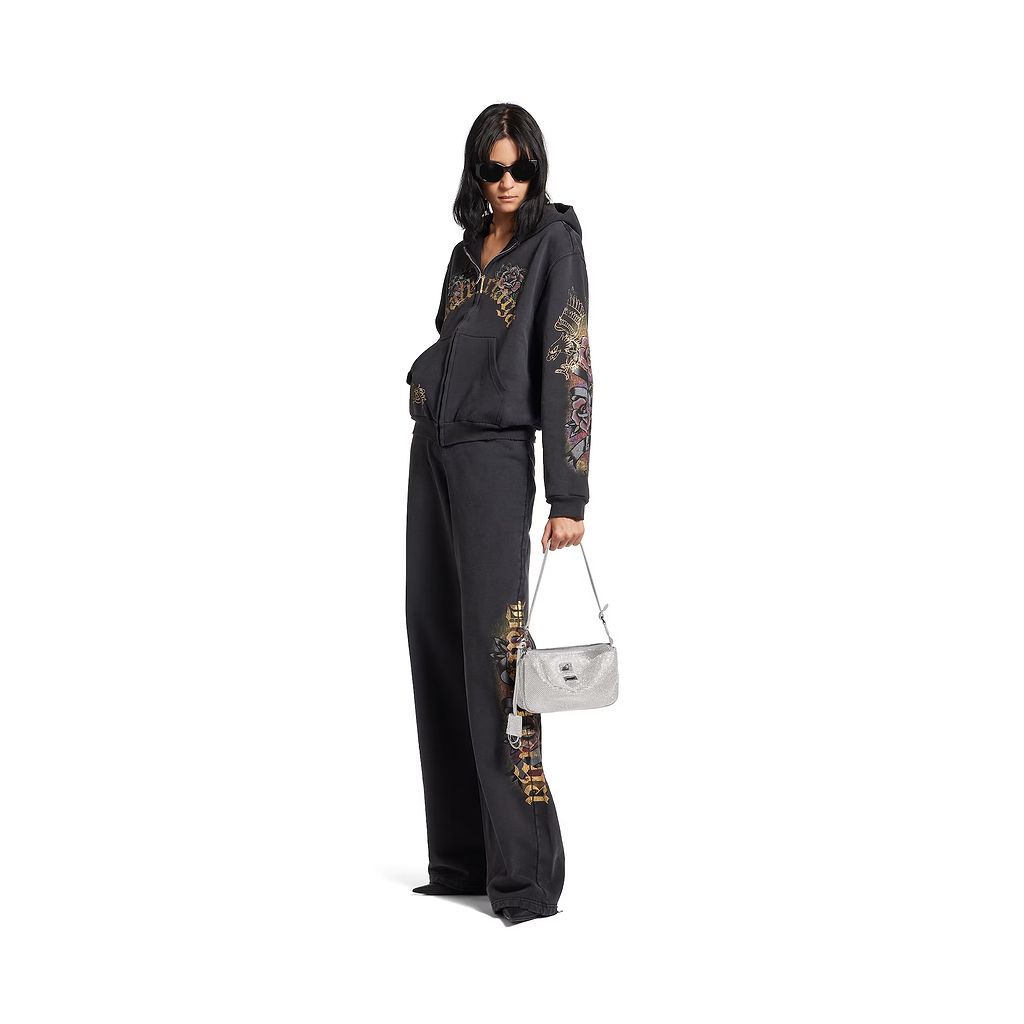 Rodeo Sling Pochette With Rhinestones
