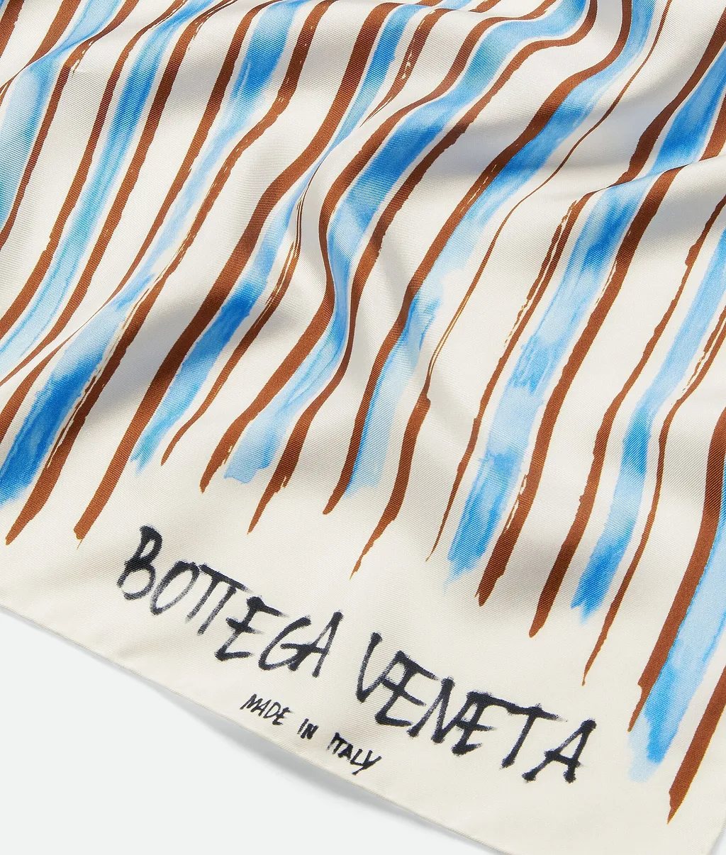 Printed Silk Stripe Foulard