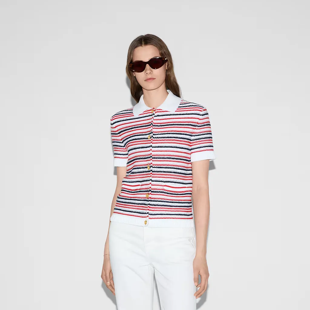 Fine Wool Polo Top