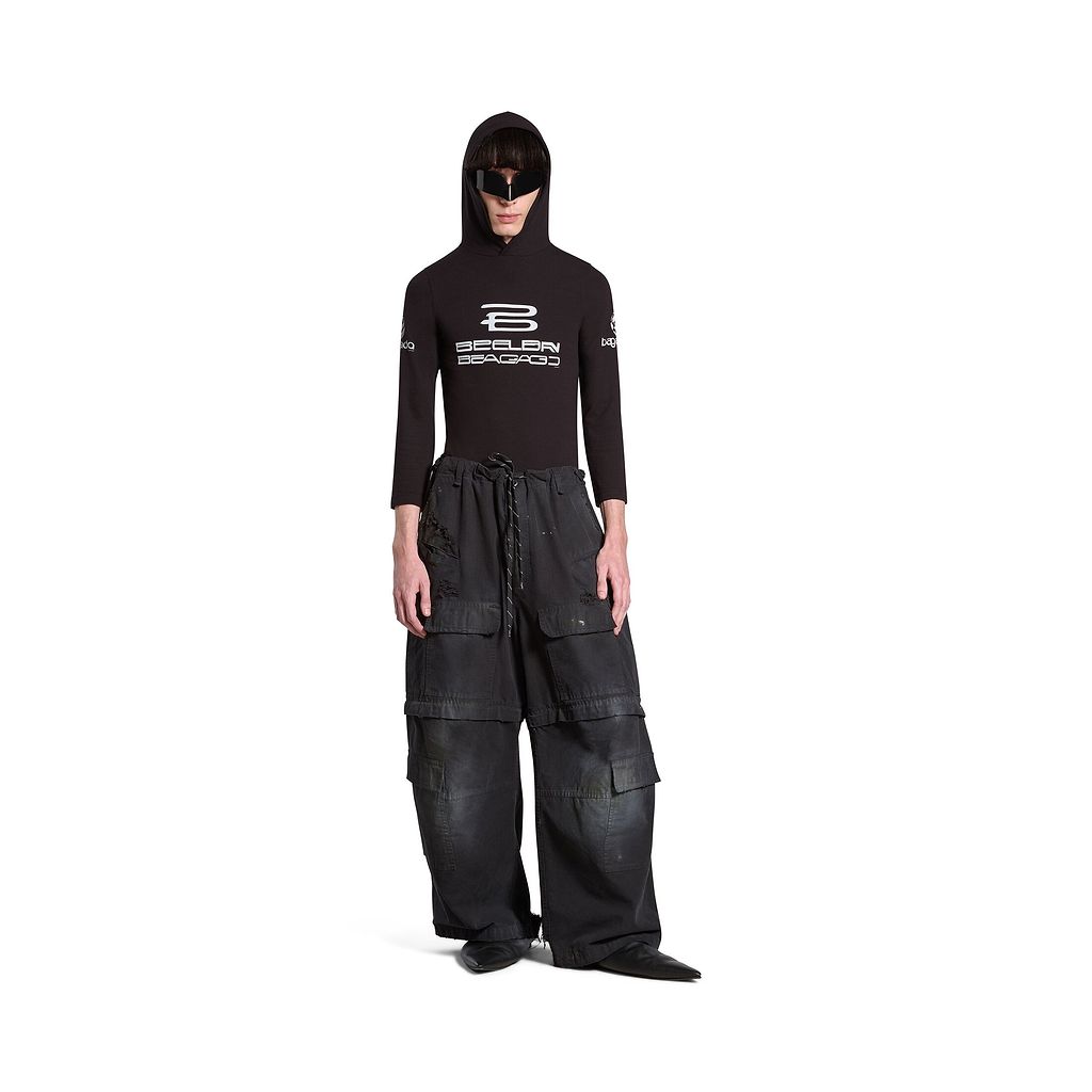 Ai Generated Long Sleeve Hooded T-Shirt Fitted