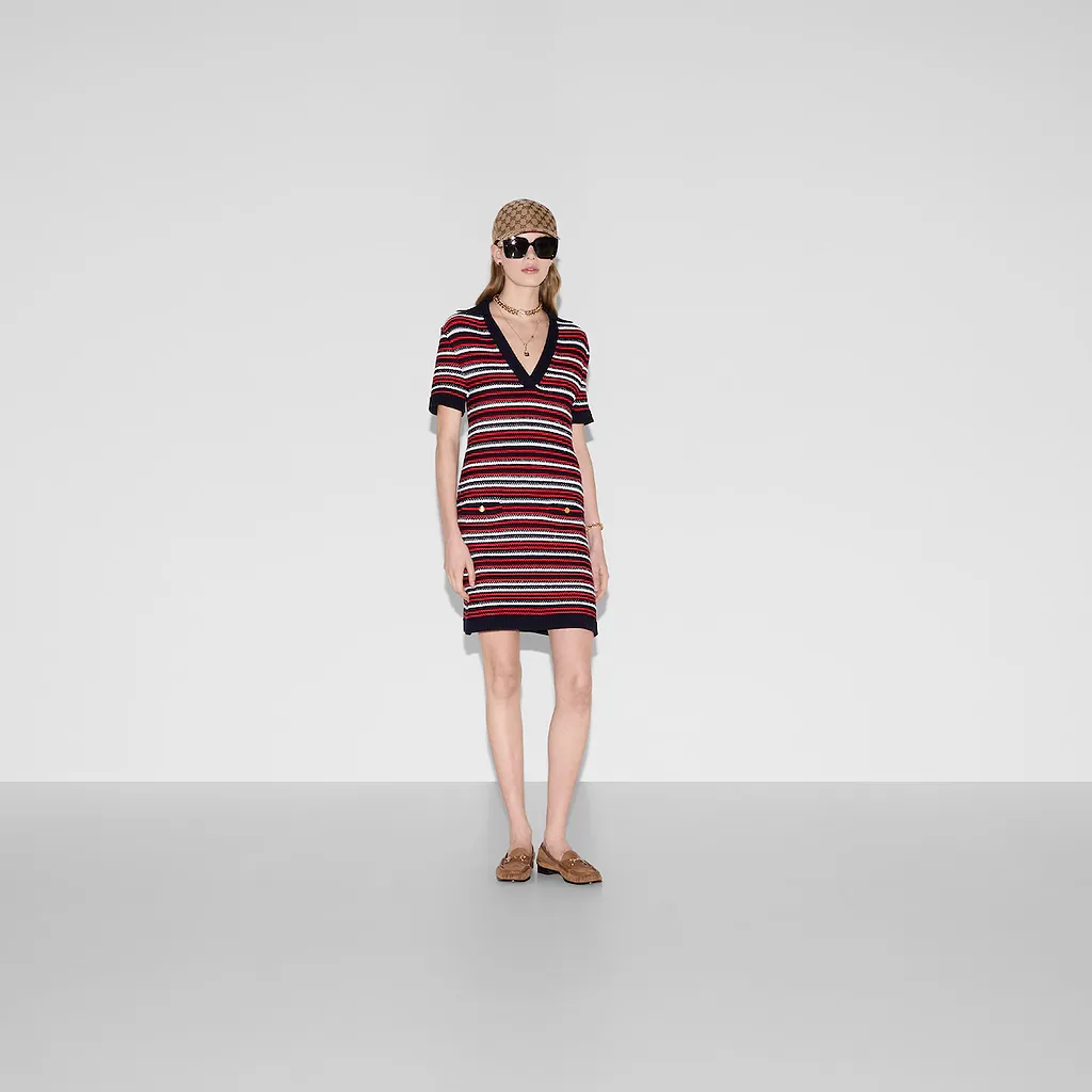 Fine Wool Polo Dress