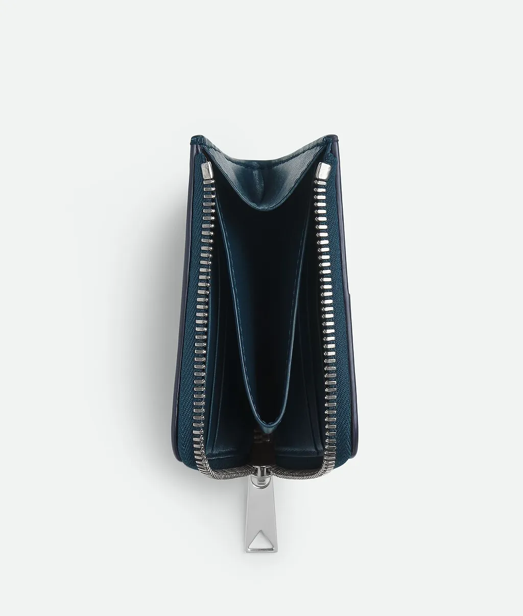 Cassette Square Compact Zip Around Wallet