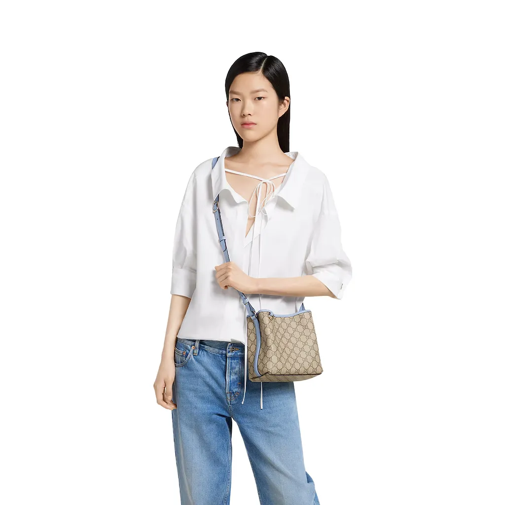 Gg Emblem Small Bucket Bag