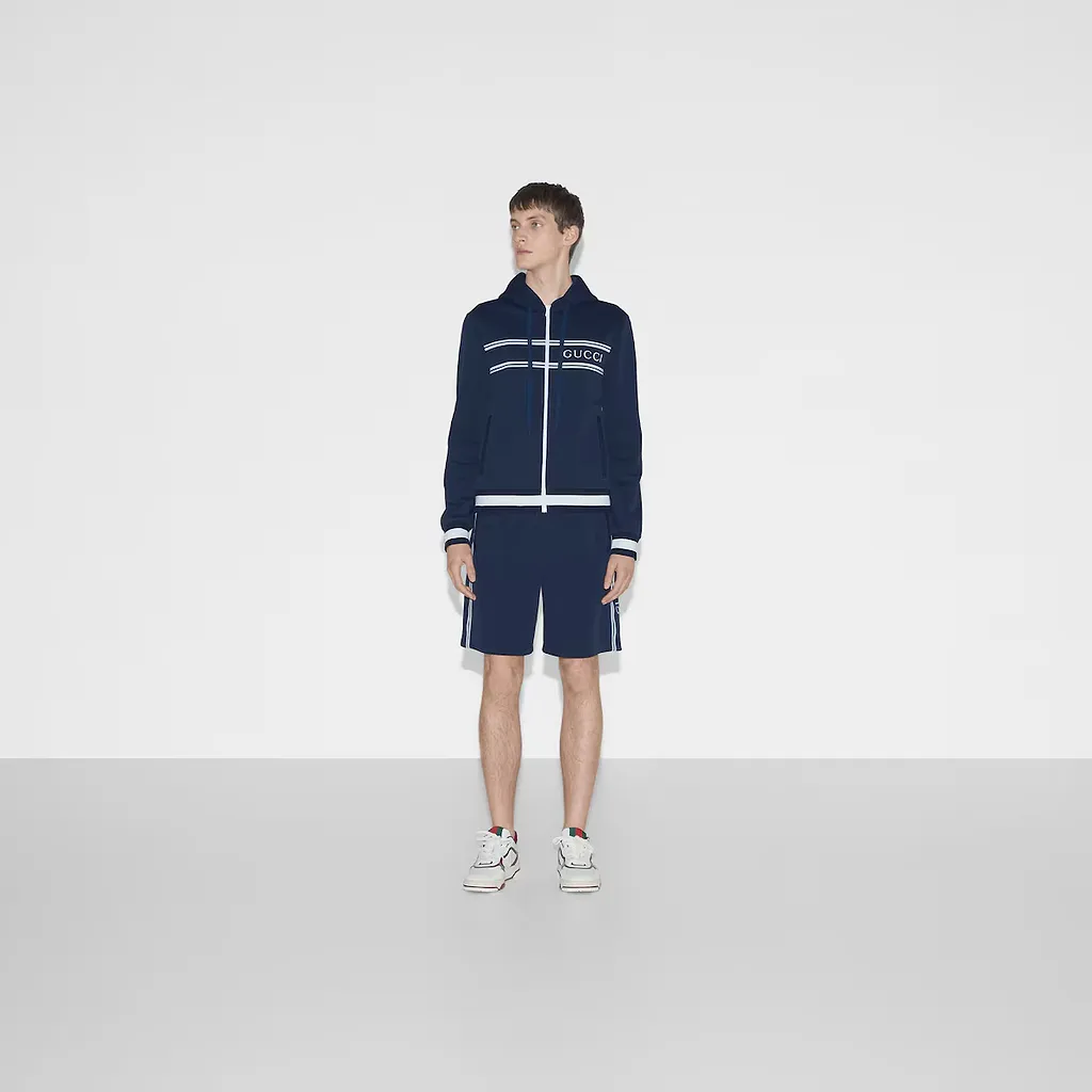 Technical Jersey Hooded Sweatshirt