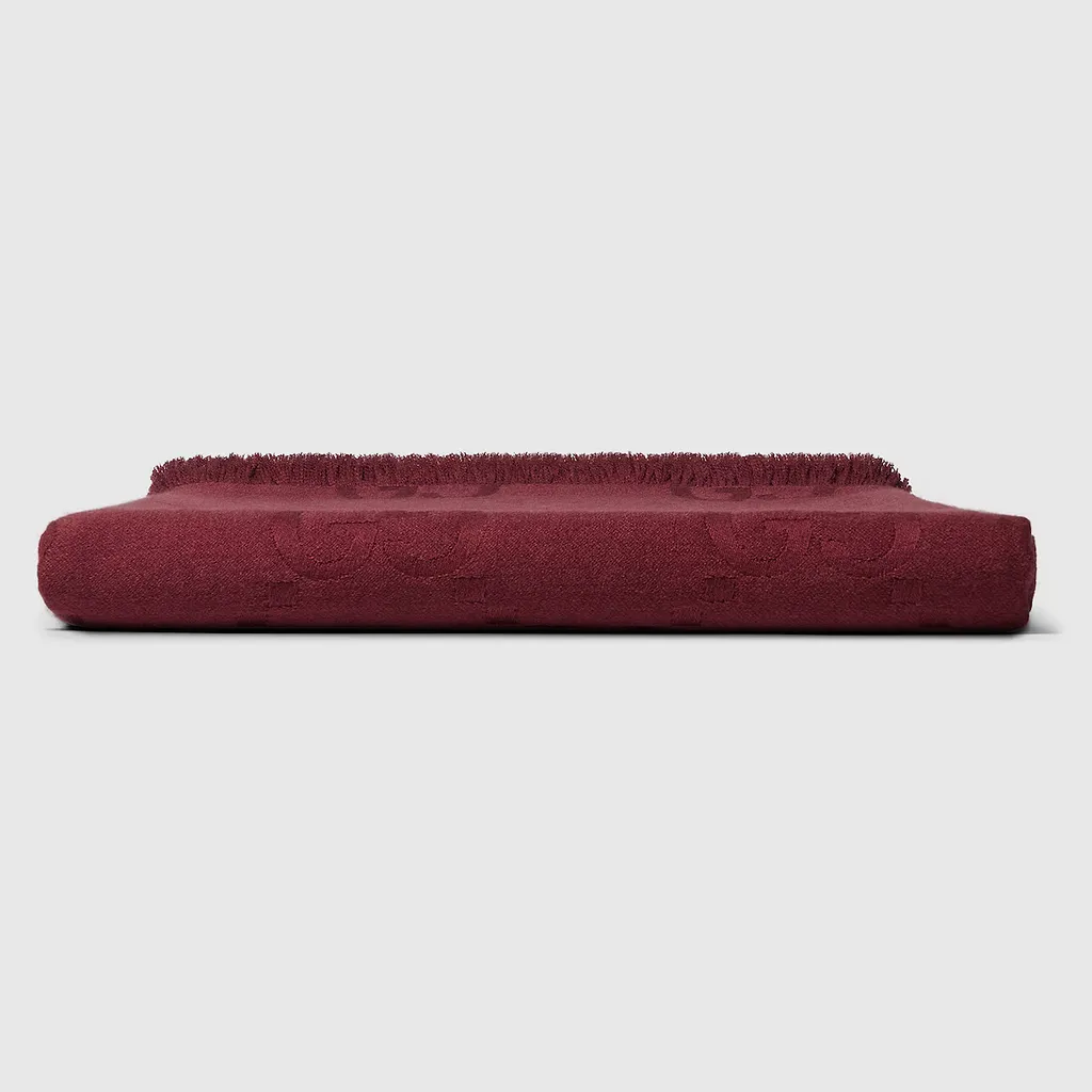 Gg Wool And Silk Blanket