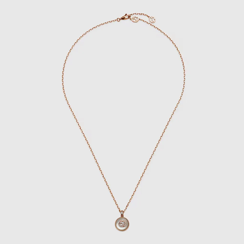 Gucci Interlocking Diamond 18K Necklace